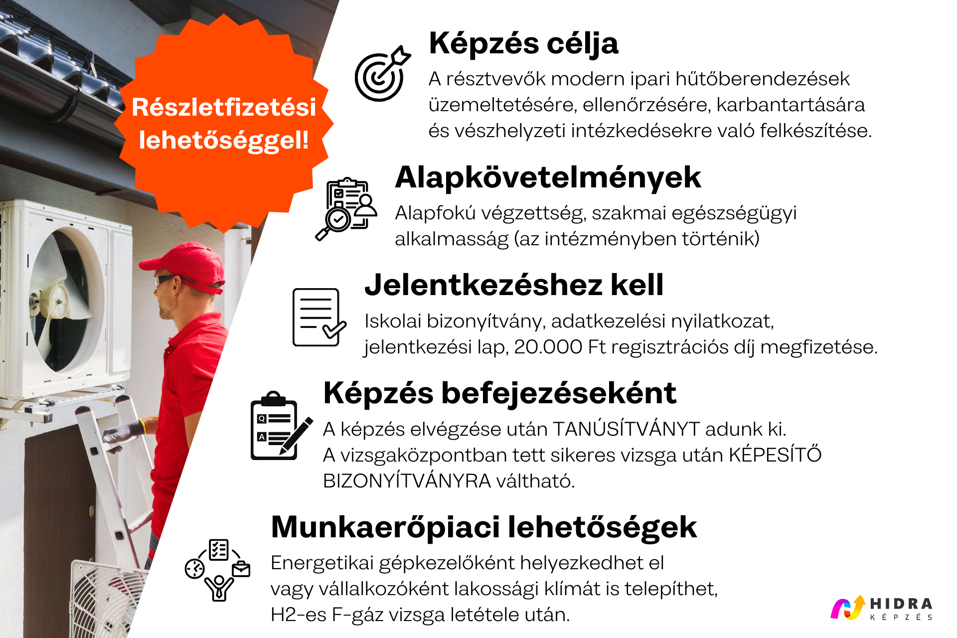 Hűtéstechnikai berendezés üzemeltető 07133004