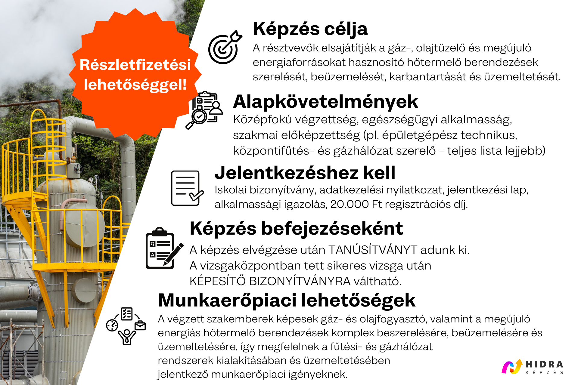 Gáz- és Hőtermelő berendezés - szerelő 07134016
