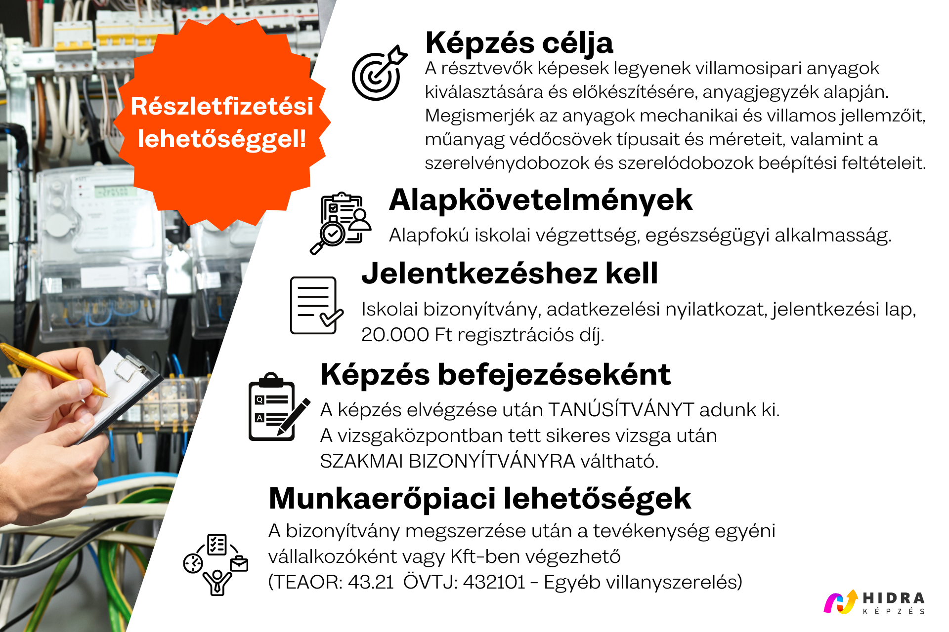 Villamosipari előkészítő (Villanyszerelő részszakmája )